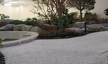 华南高速公路新名片龙门温泉服务区露石地板